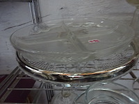 Lot schalen, 3 vazen glazen en 5 diversen glas - afbeelding 2 van  2