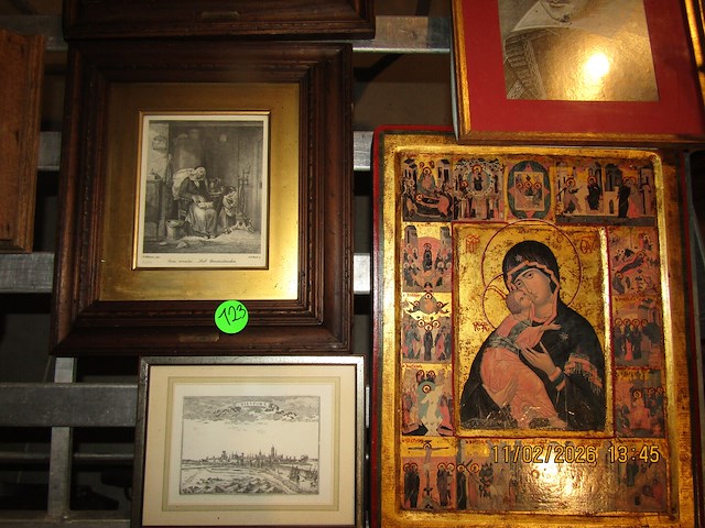 Lot schilderijen/kaders - afbeelding 1 van  4