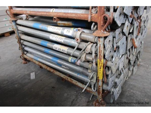 Lot schoren, peri, pep 20-300, in metalen transportrek - afbeelding 1 van  3