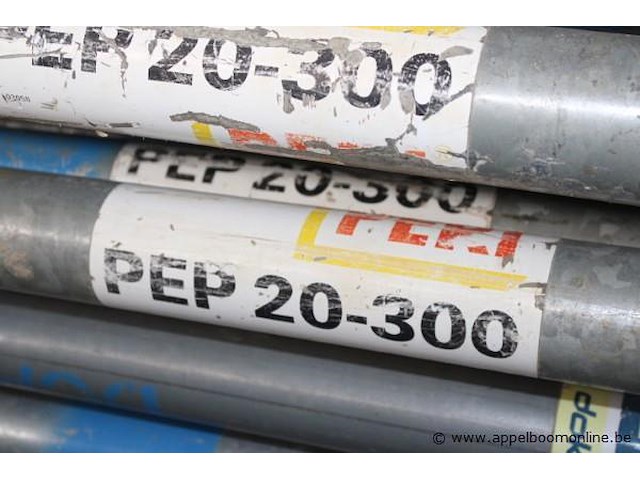 Lot schoren, peri, pep 20-300, in metalen transportrek - afbeelding 2 van  3