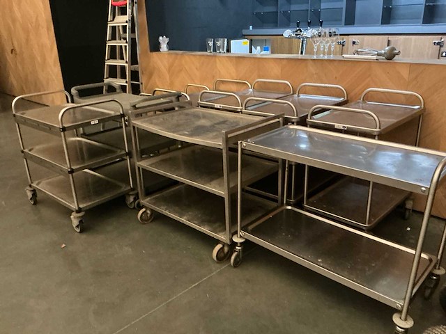 Lot serveerwagens (9x) - afbeelding 1 van  5
