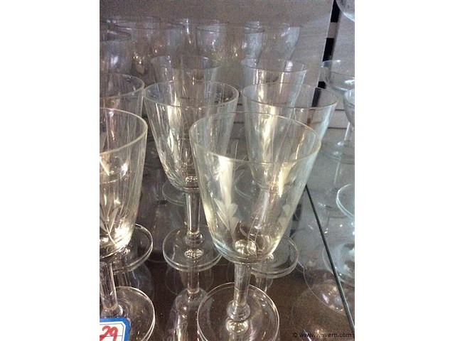 Lot servies divers gegraveerd - afbeelding 3 van  3