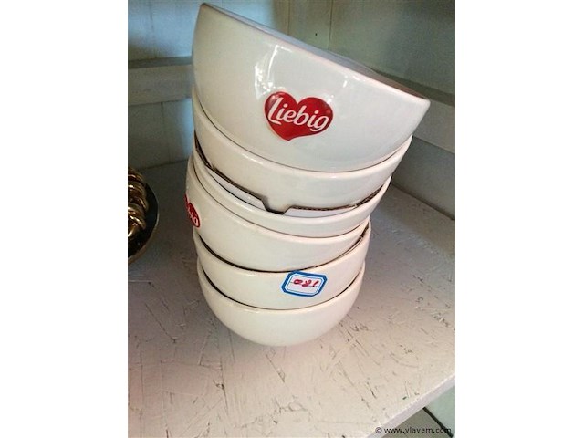 Lot soepkommen (liebig) - afbeelding 1 van  2