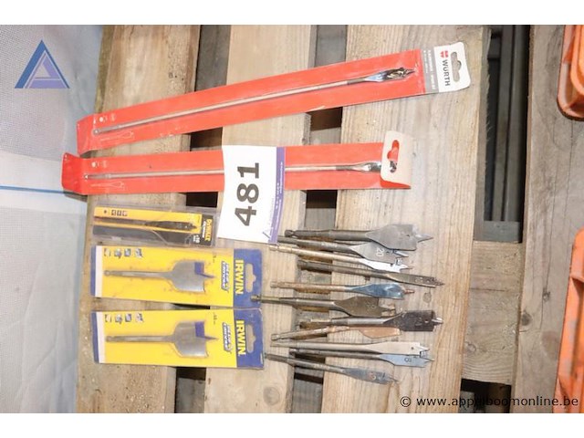 Lot spadeboren - irwin - diverse maten lot lange spadeboren - wurth - diverse maten - afbeelding 1 van  1