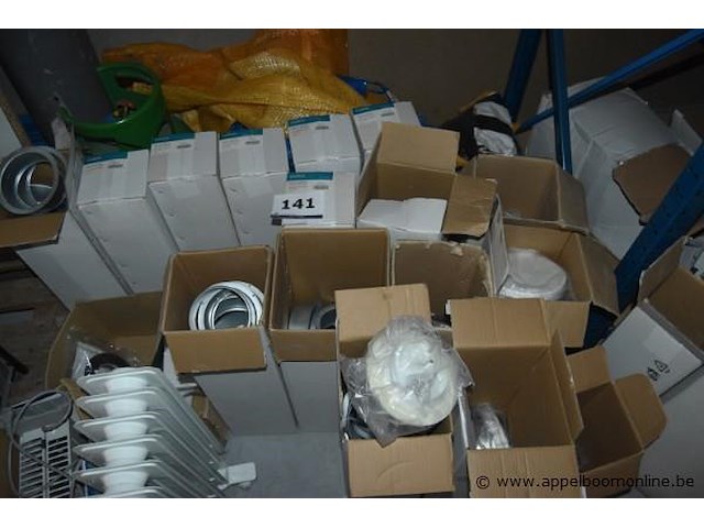 Lot stalen luchttoevoerkleppen, wo. cairox, sva 100 - ral9016, art a06121c100000 - afbeelding 1 van  4