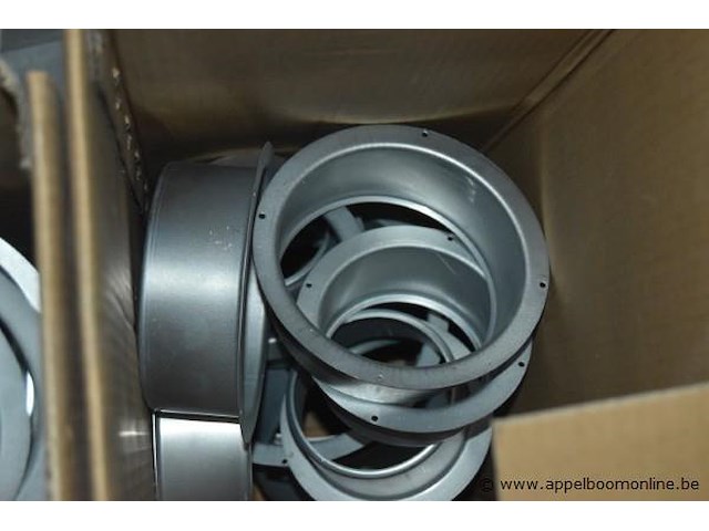 Lot stalen luchttoevoerkleppen, wo. cairox, sva 100 - ral9016, art a06121c100000 - afbeelding 3 van  4