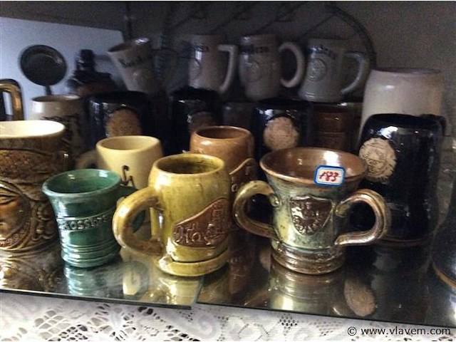 Lot stenen bierkruiken - afbeelding 1 van  4