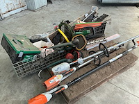 Lot: stihl /metabo heggenscharen + onderdelen overig bos- en tuingereedschap - afbeelding 1 van  8