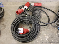 Lot stroomkabels - met cee stekkers - afbeelding 1 van  2