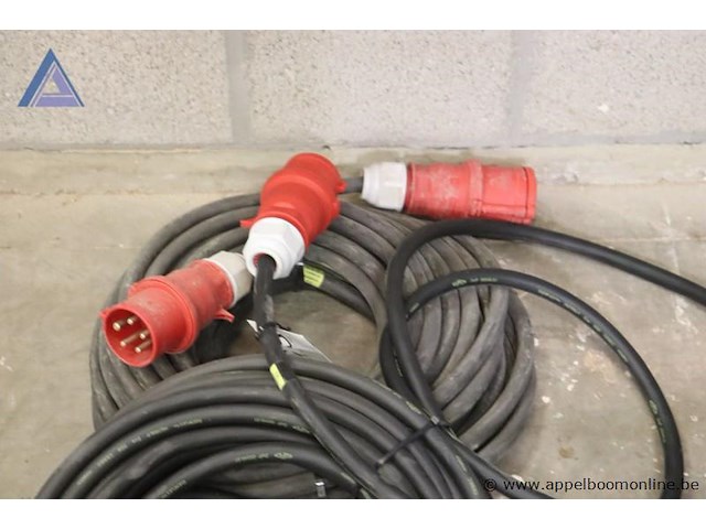 Lot stroomkabels - met cee stekkers - afbeelding 2 van  2
