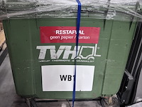 Lot van 10 rolcontainers 1100l - afbeelding 1 van  4