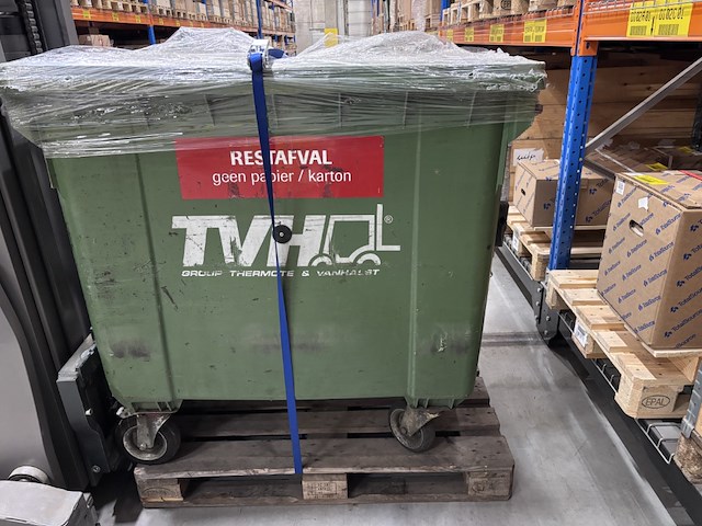 Lot van 10 rolcontainers 1100l - afbeelding 4 van  4
