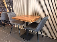 Lot van 12 bistrotafels en 18 designstoelen - afbeelding 6 van  13