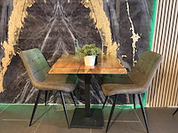 Lot van 12 bistrotafels en 18 designstoelen - afbeelding 7 van  13