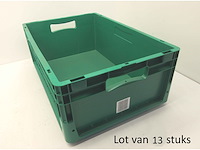 Lot van 13x euronorm stapelbakken ne6422