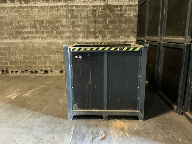 Lot van 16 gesloten houten en verdeel bakken - opslagcontainer - afbeelding 11 van  18