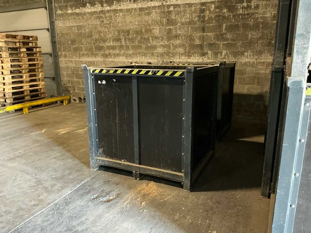 Lot van 16 gesloten houten en verdeel bakken - opslagcontainer - afbeelding 12 van  18