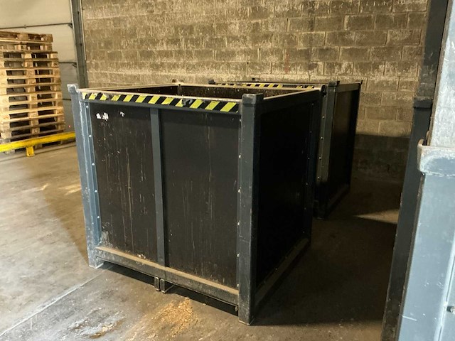 Lot van 16 gesloten houten en verdeel bakken - opslagcontainer - afbeelding 13 van  18