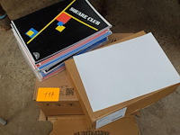 Lot van 16 schriften (geruit) a4 + doos grote zelfklevende etiketten - afbeelding 3 van  3