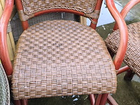 Lot van 17 stevige rieten barkrukken - afbeelding 3 van  3