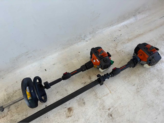 Lot van 2 husqvarna benzine snoeimachines – hoogsnoeier & stokheggenschaar – werkend - afbeelding 1 van  8