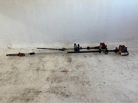 Lot van 2 husqvarna benzine snoeimachines – hoogsnoeier & stokheggenschaar – werkend - afbeelding 3 van  8