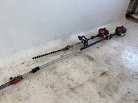 Lot van 2 husqvarna benzine snoeimachines – hoogsnoeier & stokheggenschaar – werkend - afbeelding 5 van  8