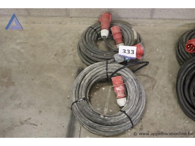 Lot van 2 krachtstroomkabels - afbeelding 1 van  2