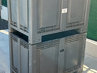 Lot van 2 stapelbare palletkist euro - cargopallet 600 plus martini alfredo 550l - afbeelding 1 van  5