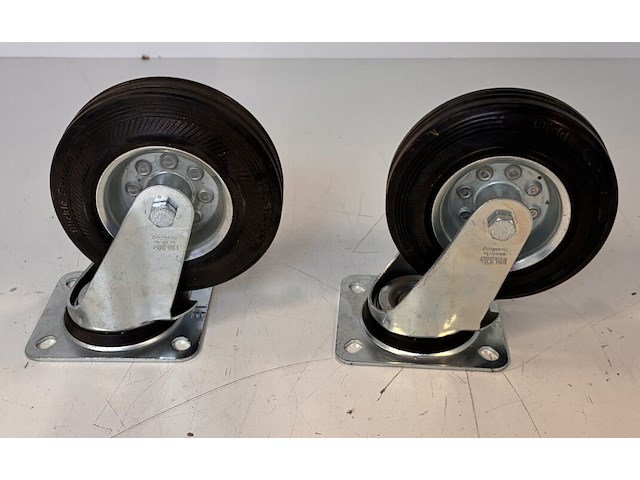 Lot van 2 zwenkwielen - afbeelding 3 van  5