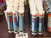 Lot van 24x soudaseal 250xf - soudal - extra fast hybrid lot van 18x silirub 2/s - soudal - sanitary neutral - afbeelding 1 van  2