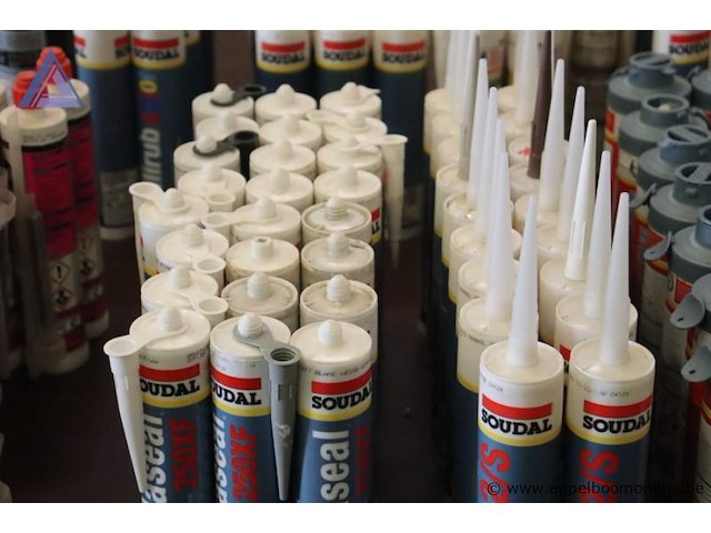 Lot van 24x soudaseal 250xf - soudal - extra fast hybrid lot van 18x silirub 2/s - soudal - sanitary neutral - afbeelding 2 van  2