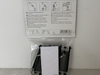 Lot van 25 x 6 duurzame sleutelring met sleutelclip, zwart - afbeelding 2 van  2