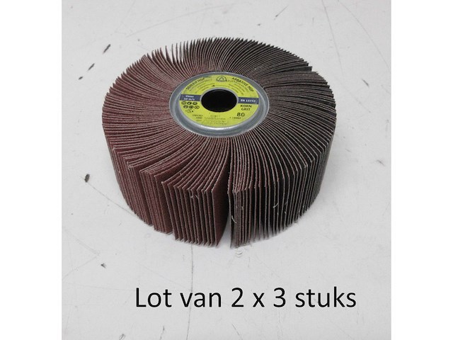 Lot van 2x 3 schuurwielen klingspor 12063 sm611 dia 140x50 k80 - afbeelding 1 van  2