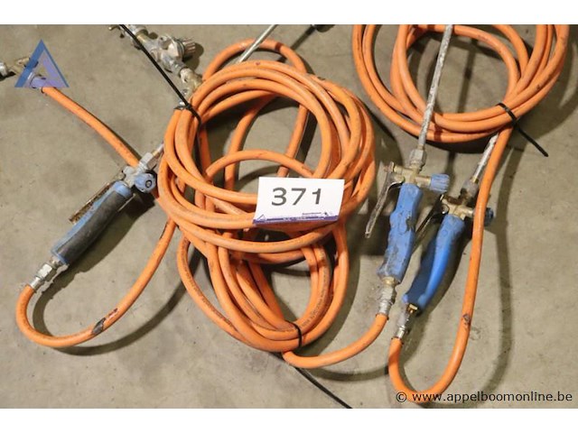 Lot van 3 branders met gasleidingen - afbeelding 2 van  3