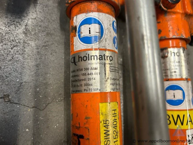 Lot van 3 hydraulische handpompen holmatro - afbeelding 4 van  4