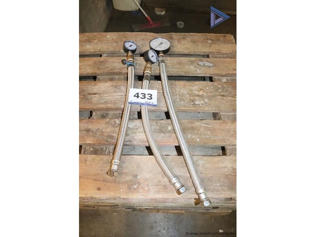 Lot van 3 manometerslangen - afbeelding 1 van  2