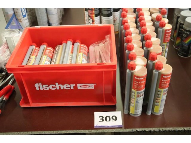 Lot van 34 chemische ankerampullen - fischer - fis v plus 300 s - afbeelding 1 van  2