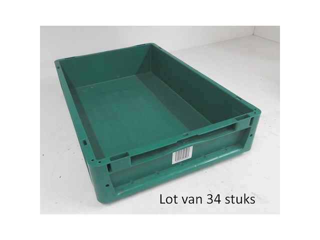 Lot van 34 euronorm stapelbakken ne 6412 - afbeelding 1 van  3