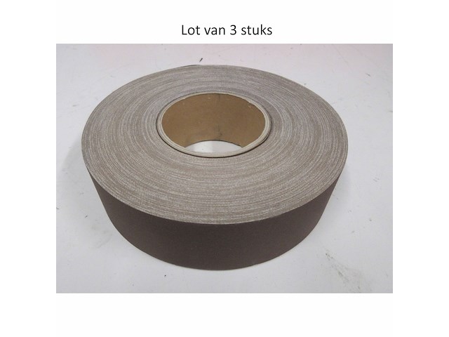 Lot van 3x 50m schuurpapierrollen klingspor 3856 kl361 jf 50x50000 korrel 180 - afbeelding 1 van  2
