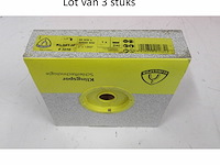 Lot van 3x 50m schuurpapierrollen klingspor 3856 kl361 jf 50x50000 korrel 180 - afbeelding 2 van  2