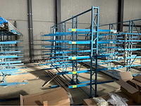 Lot van 3x vrijdragende rekken magazijnstelling - afbeelding 5 van  8