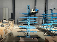 Lot van 3x vrijdragende rekken magazijnstelling - afbeelding 2 van  8