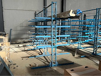 Lot van 3x vrijdragende rekken magazijnstelling - afbeelding 3 van  8