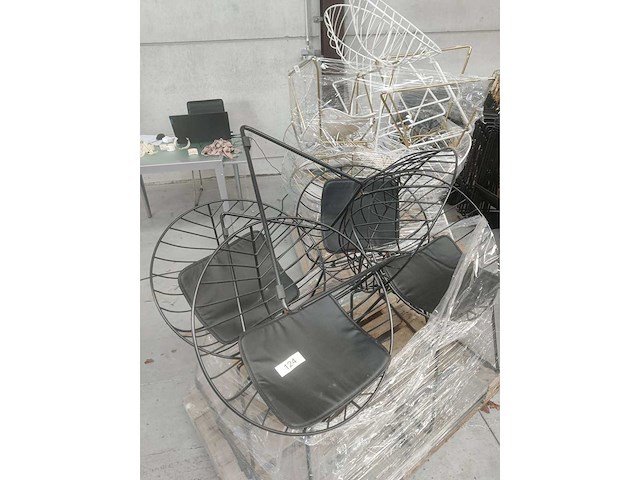 Lot van 4 lounge kuipzetels (zwart) (4x) - afbeelding 2 van  2