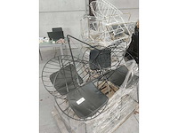 Lot van 4 lounge kuipzetels (zwart) (4x) - afbeelding 2 van  2