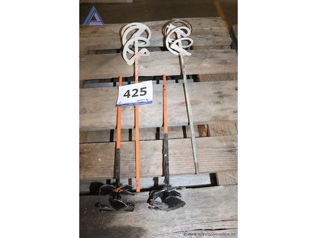 Lot van 4 mengstaven - diverse types - afbeelding 1 van  1