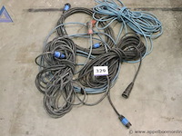 Lot van 4 verlengkabels - diverse lengtes - afbeelding 1 van  2
