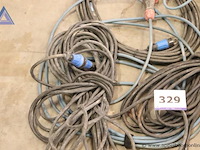 Lot van 4 verlengkabels - diverse lengtes - afbeelding 2 van  2