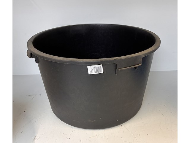 Lot van 4 x solid mortelkuip 120 l ø 705 mm pe zwart - hp100120 - afbeelding 1 van  2
